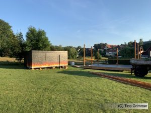 Aufbau Quohrener Dorffest 2019